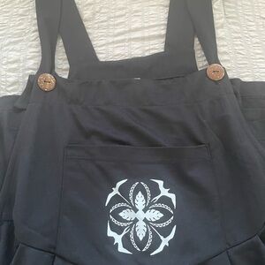 Nā Koa Hawaiʻi ʻIwa Quilt Black Overalls Size 3X